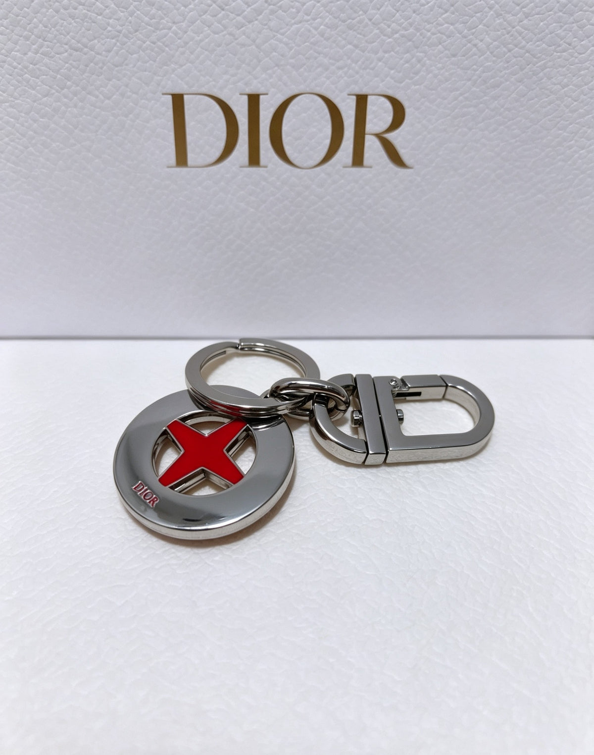 Star Motif Bag Charm in Silver-Tone – Design 002 styled view