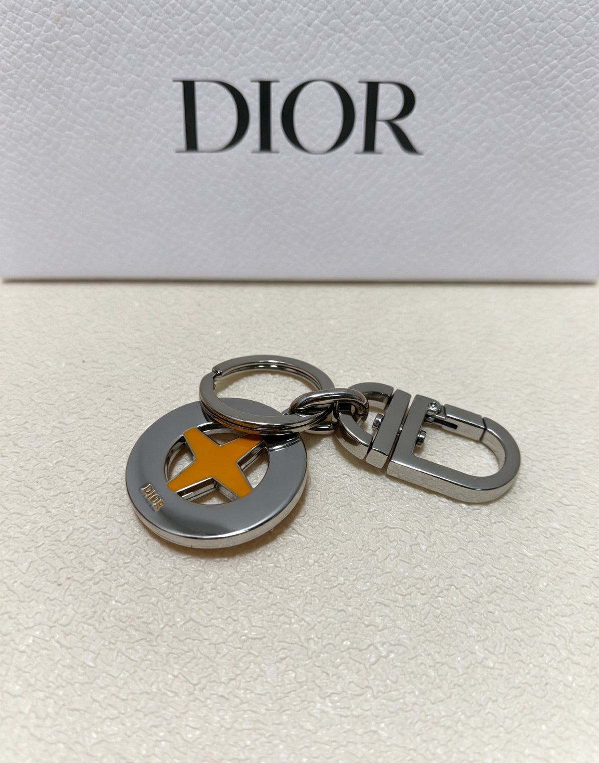 Star Motif Bag Charm in Silver-Tone – Design 001 styled view