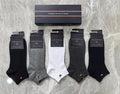 Tommy Hilfiger Cotton Visible Colour, Cuff And Emblem Details Ankle Socks - 5-Pair Set