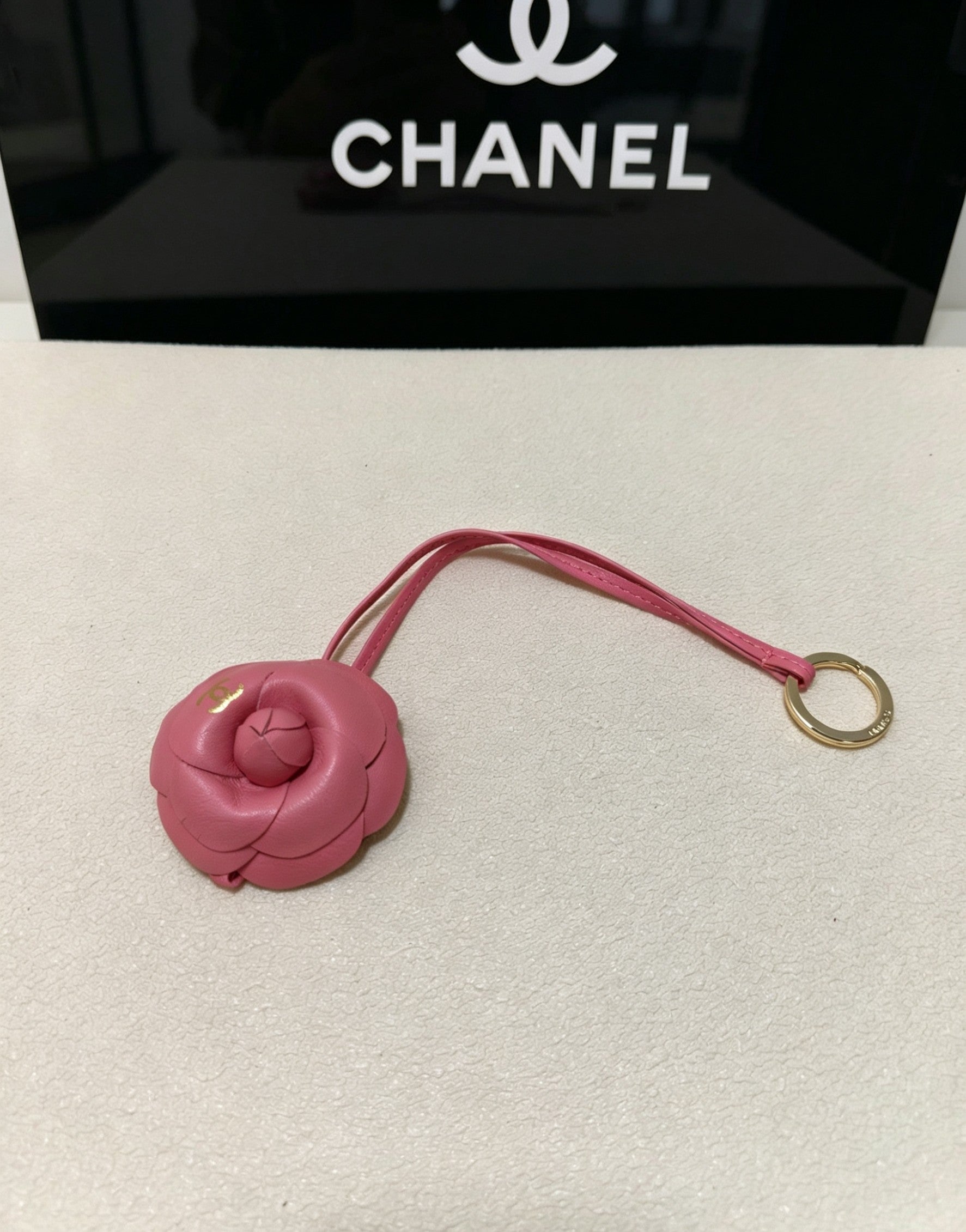 Camellia Jewelry Accessory in Polished Metal-Tone – Camellia Detail – Design 004 front product view
