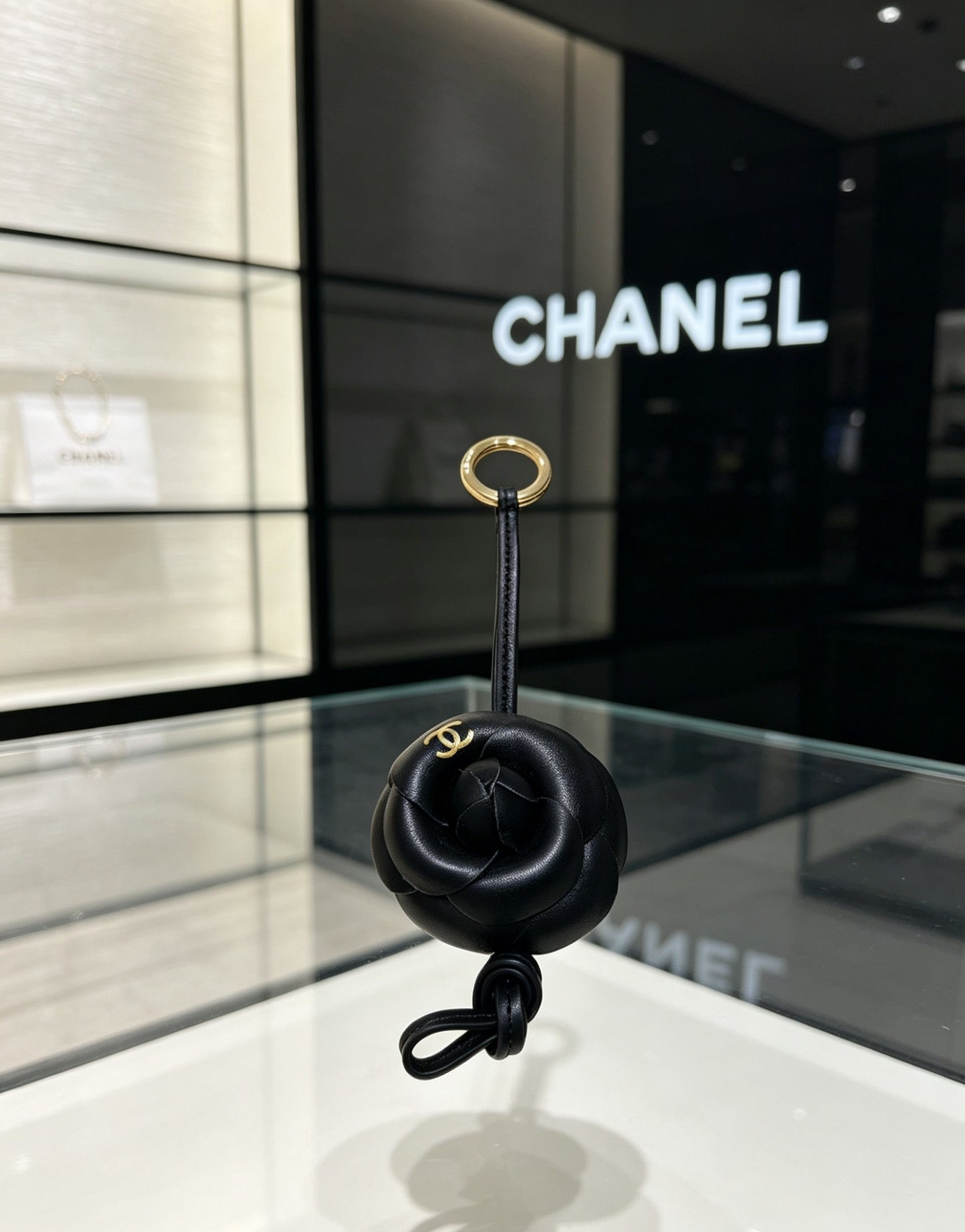 Camellia Jewelry Accessory in Black-Tone detail view