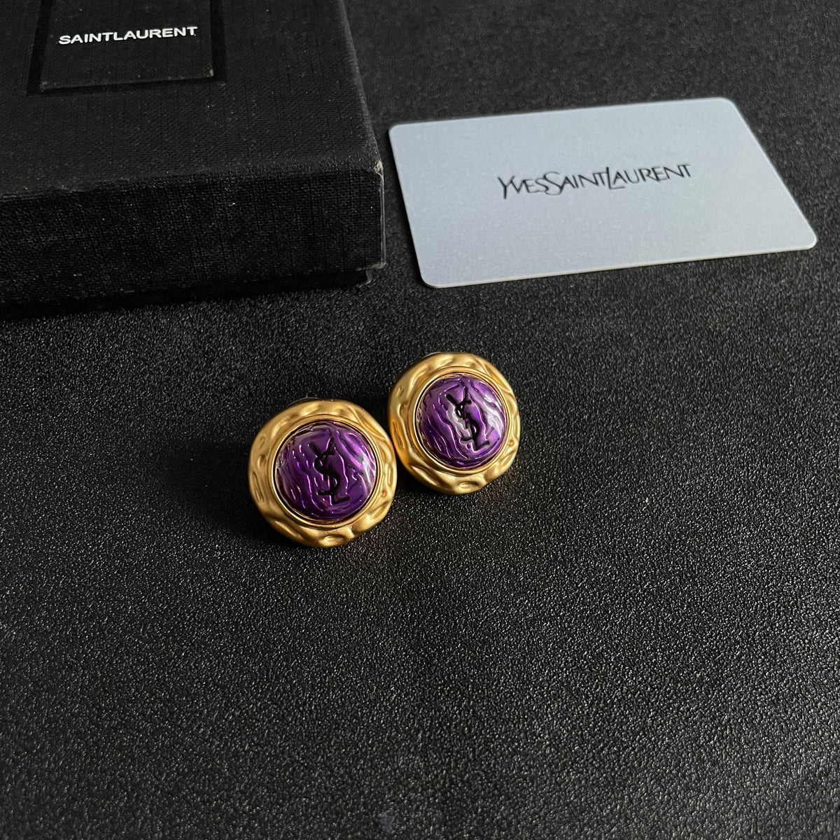 Geometric Emblem Stud Earrings in Silver-Tone – Vintage Detail – Design 005 styled product view