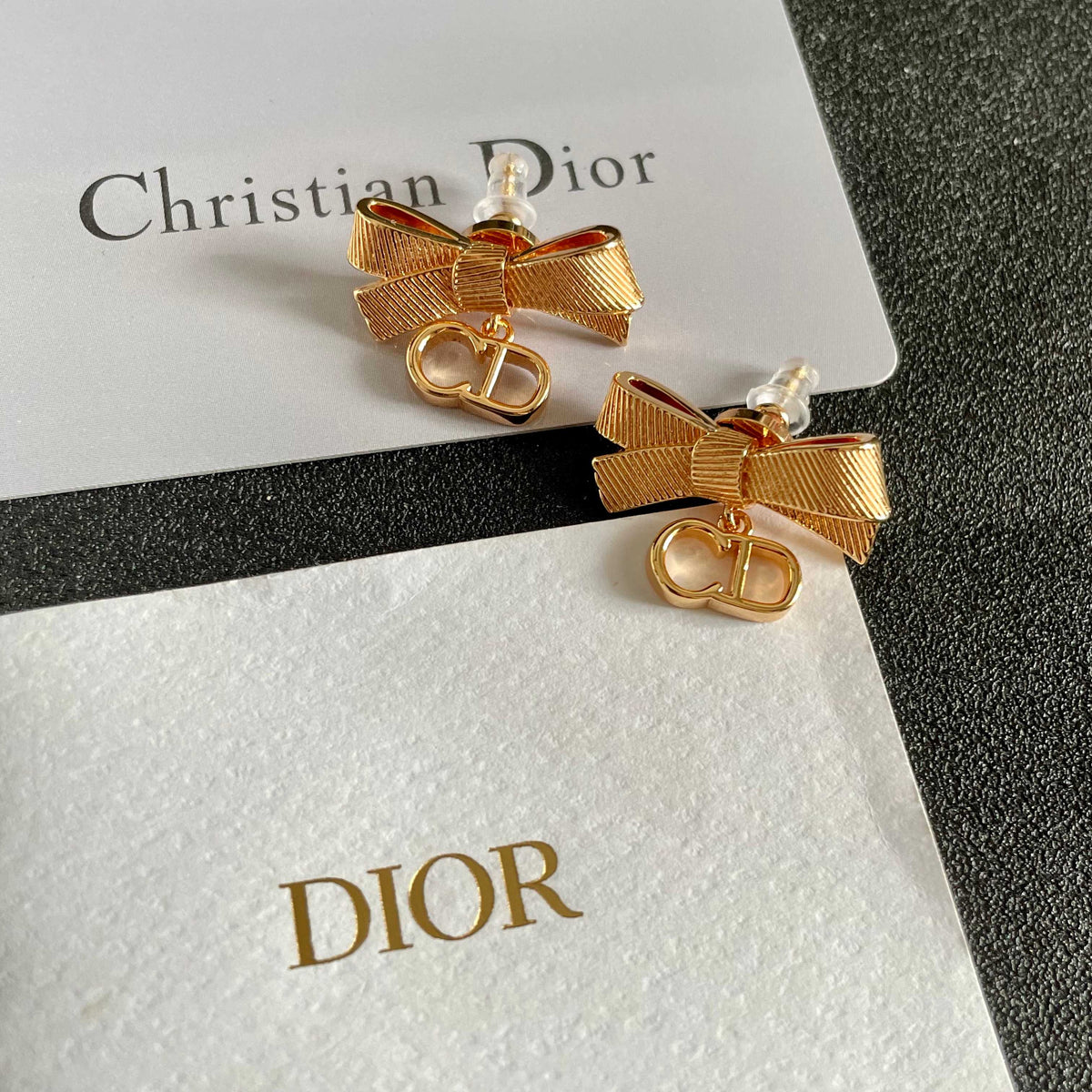 Sculptural Stud Earrings in Polished Metal-Tone – Design 003 front view