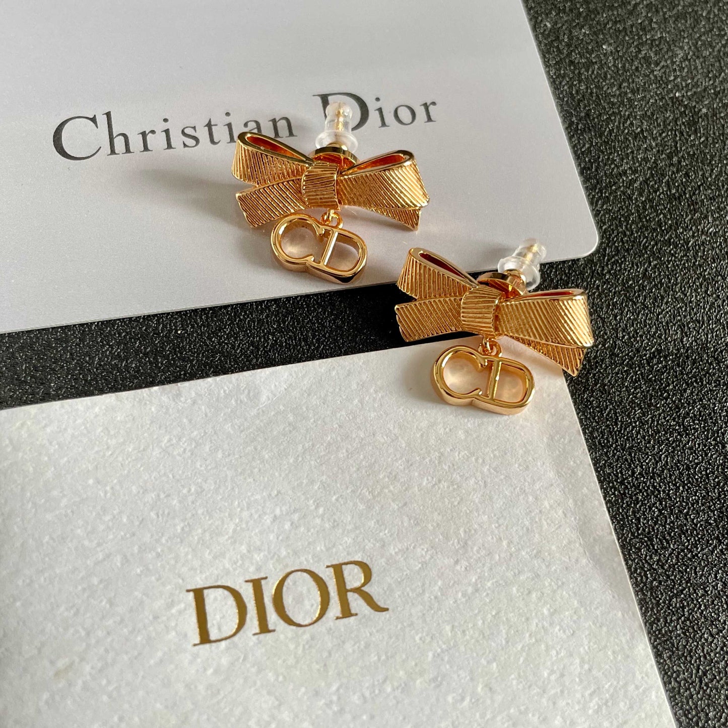 Sculptural Stud Earrings in Polished Metal-Tone – Design 004 front view