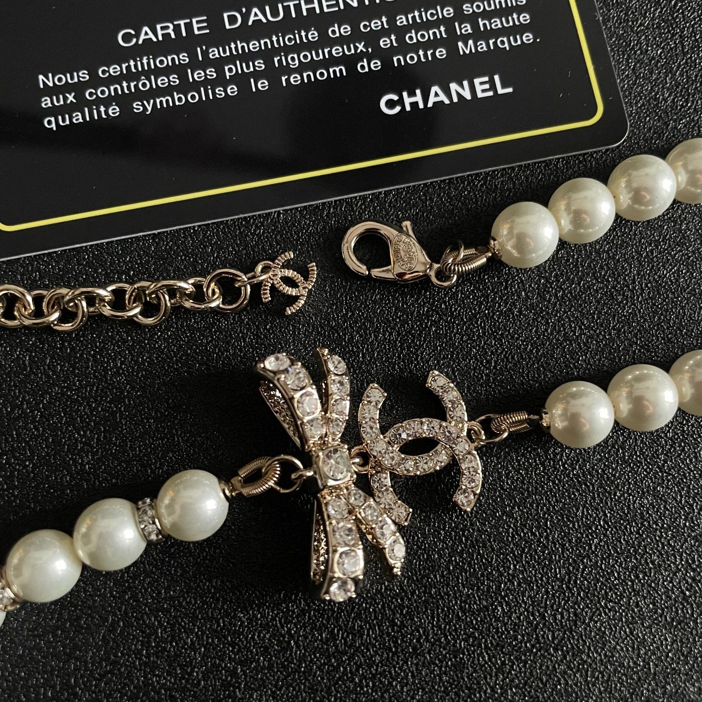 Letter Pearl-Detail Pendant Necklace – Pearl Detail – Design 002 main product view