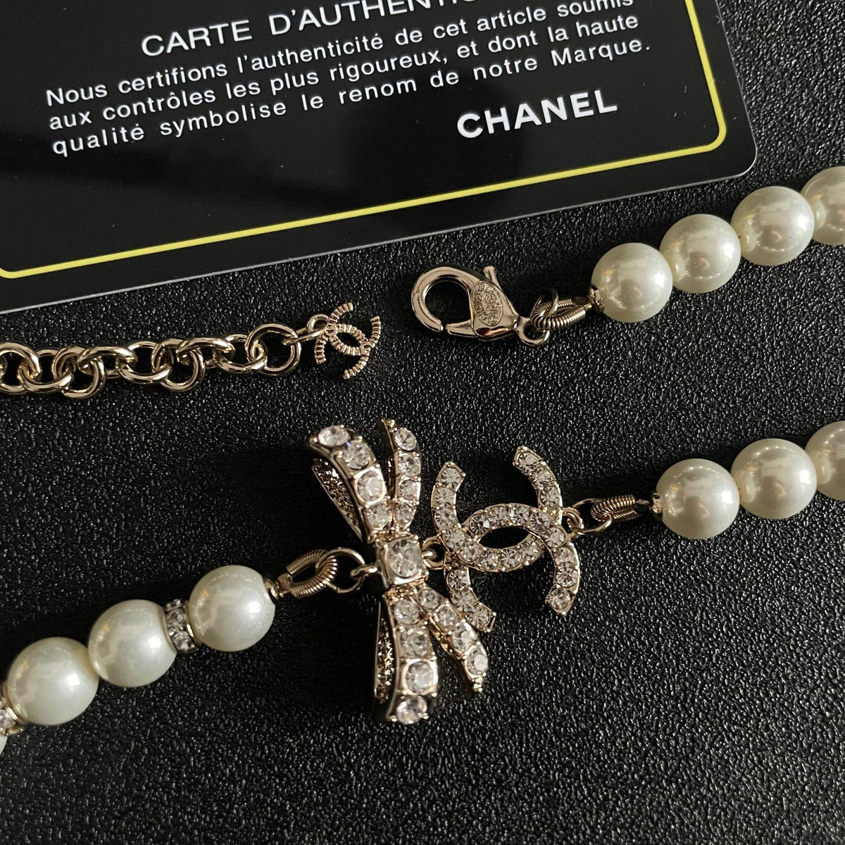 Letter Pearl-Detail Pendant Necklace – Pearl Detail – Design 002 main product view