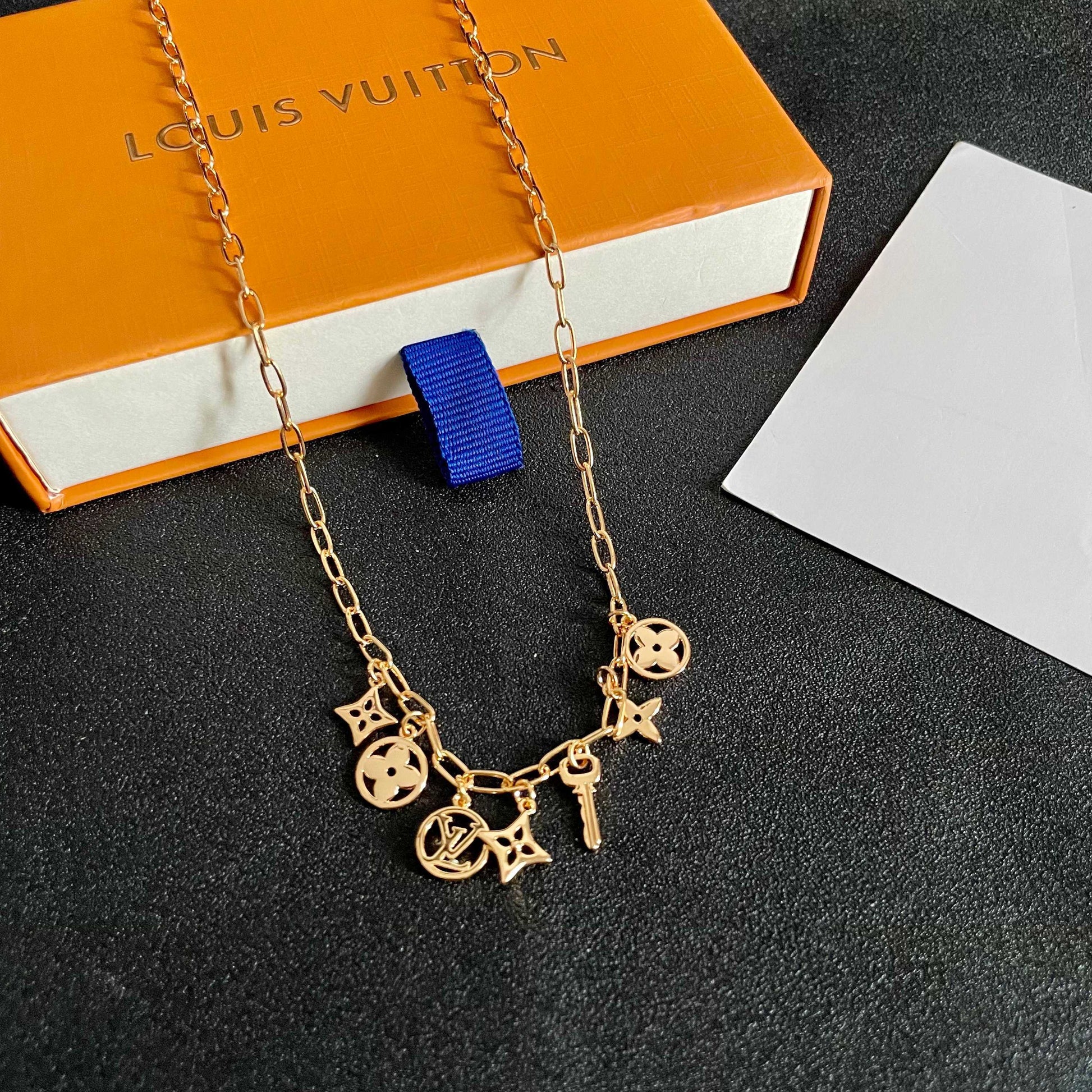 Geometric Emblem Pendant Necklace in Polished Metal-Tone – Design 002 close-up detail