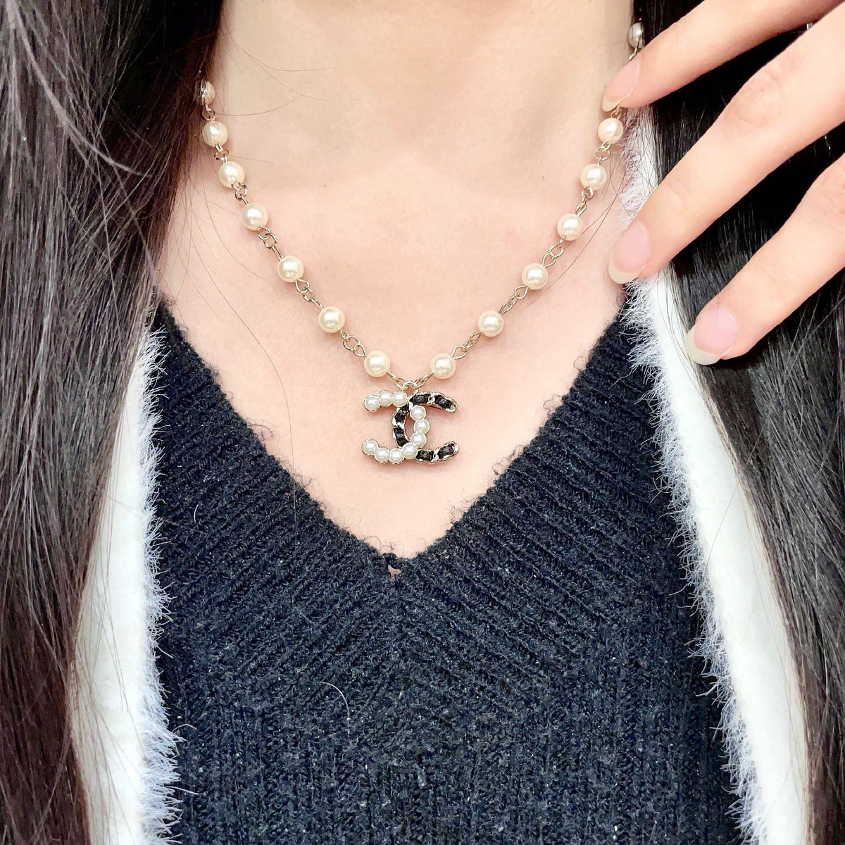 Signature Emblem Pendant Necklace in Polished Metal-Tone – Design 024 main product view