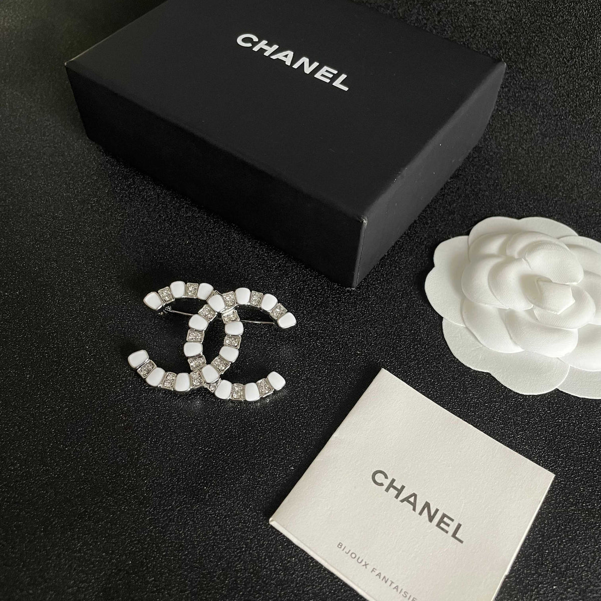 Signature Emblem Brooch in Polished Metal-Tone – Design 013 close-up detail