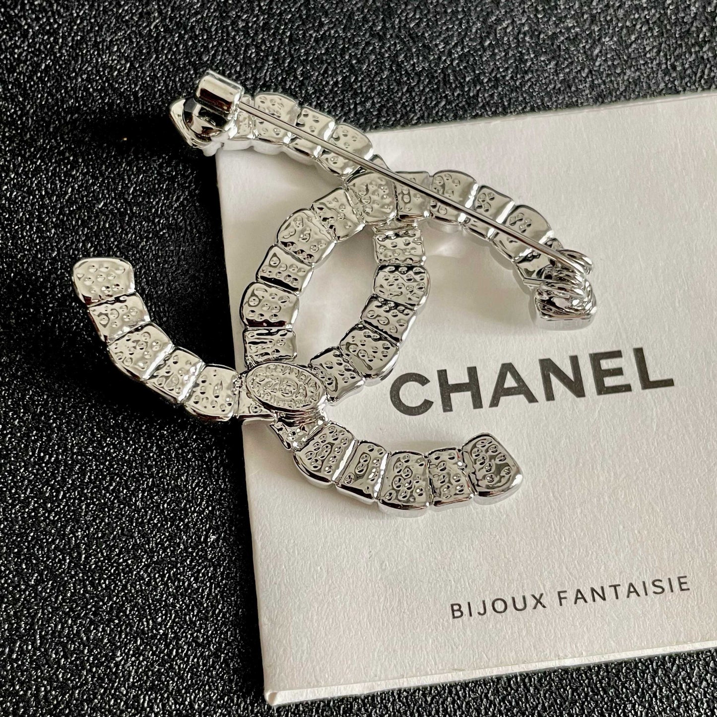 Signature Emblem Brooch in Polished Metal-Tone – Design 013 main product view