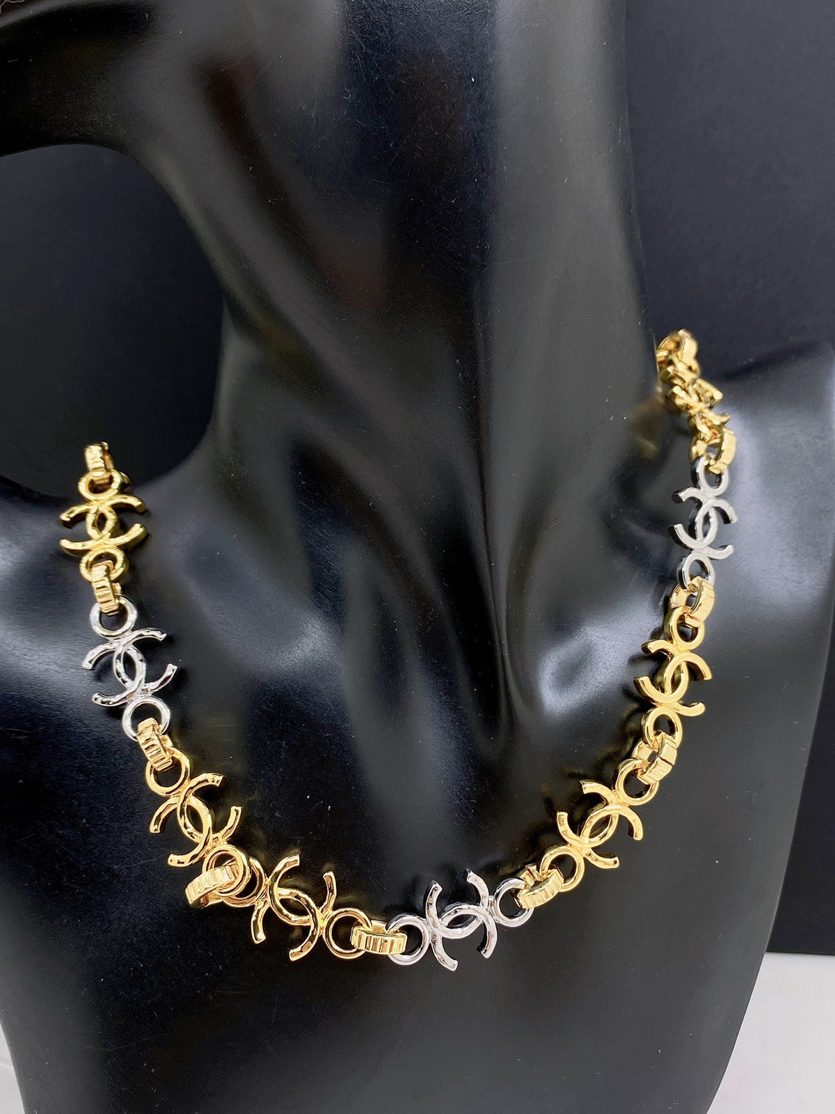 Signature Emblem Pendant Necklace in Gold-Tone – Design 001 front product view