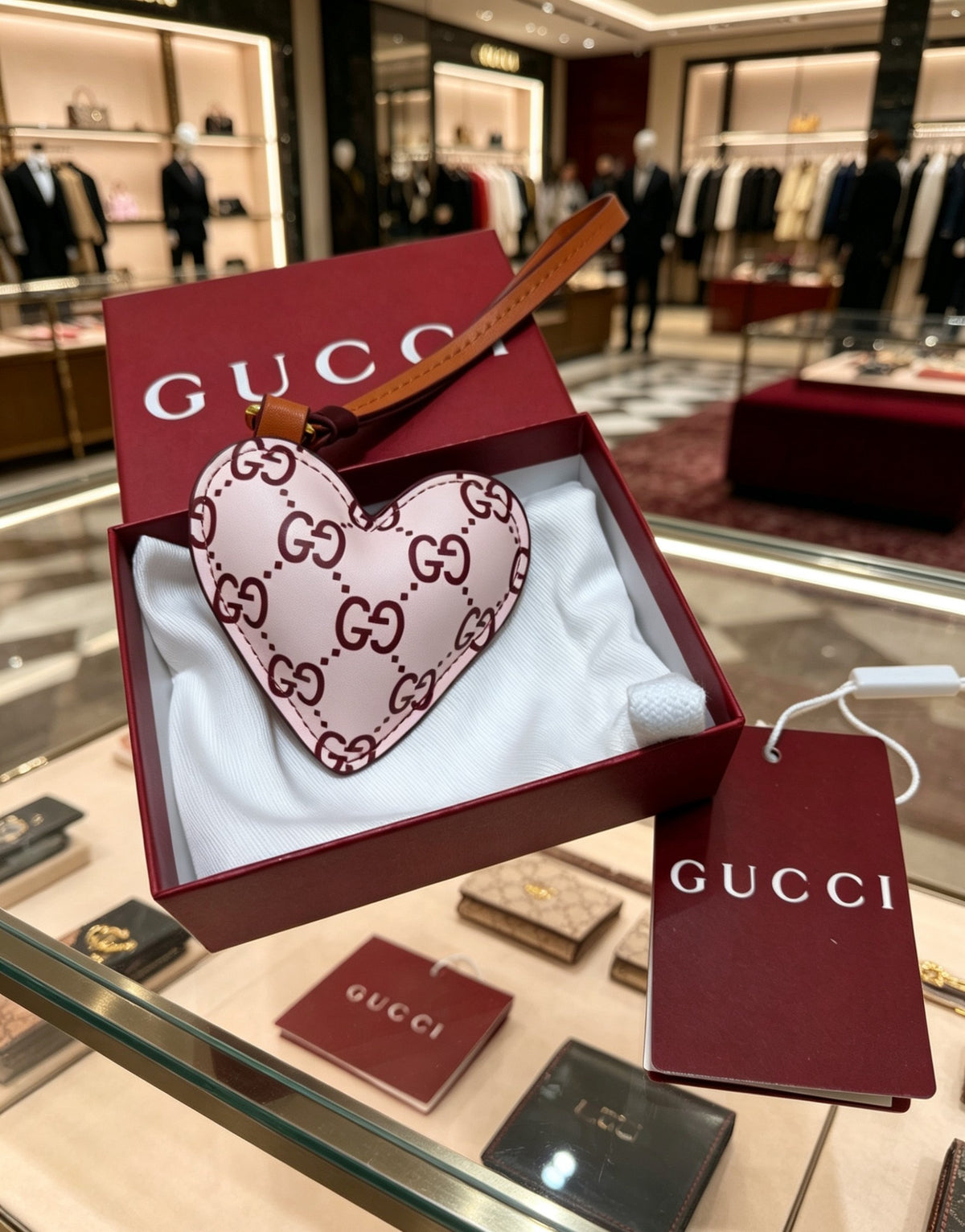Heart Jewelry Accessory in Polished Metal-Tone side detail