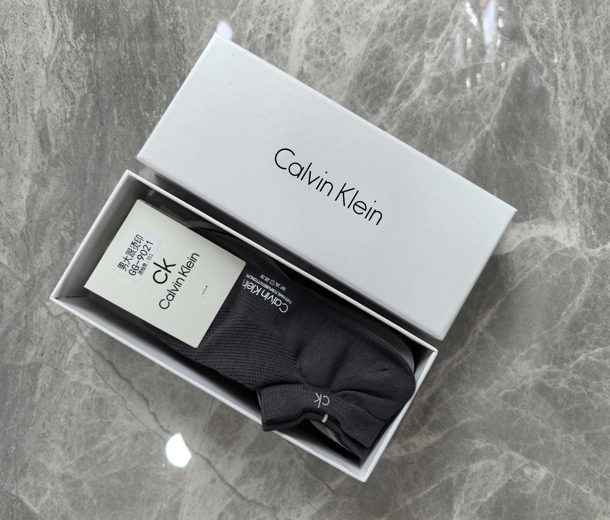 Calvin Klein Cotton Visible Branded Cuff Or Emblem Details No-Show Socks - 5-Pair Set