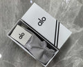 Alo Cotton Visible Branded Cuff Or Emblem Details No-Show Socks - 5-Pair Set