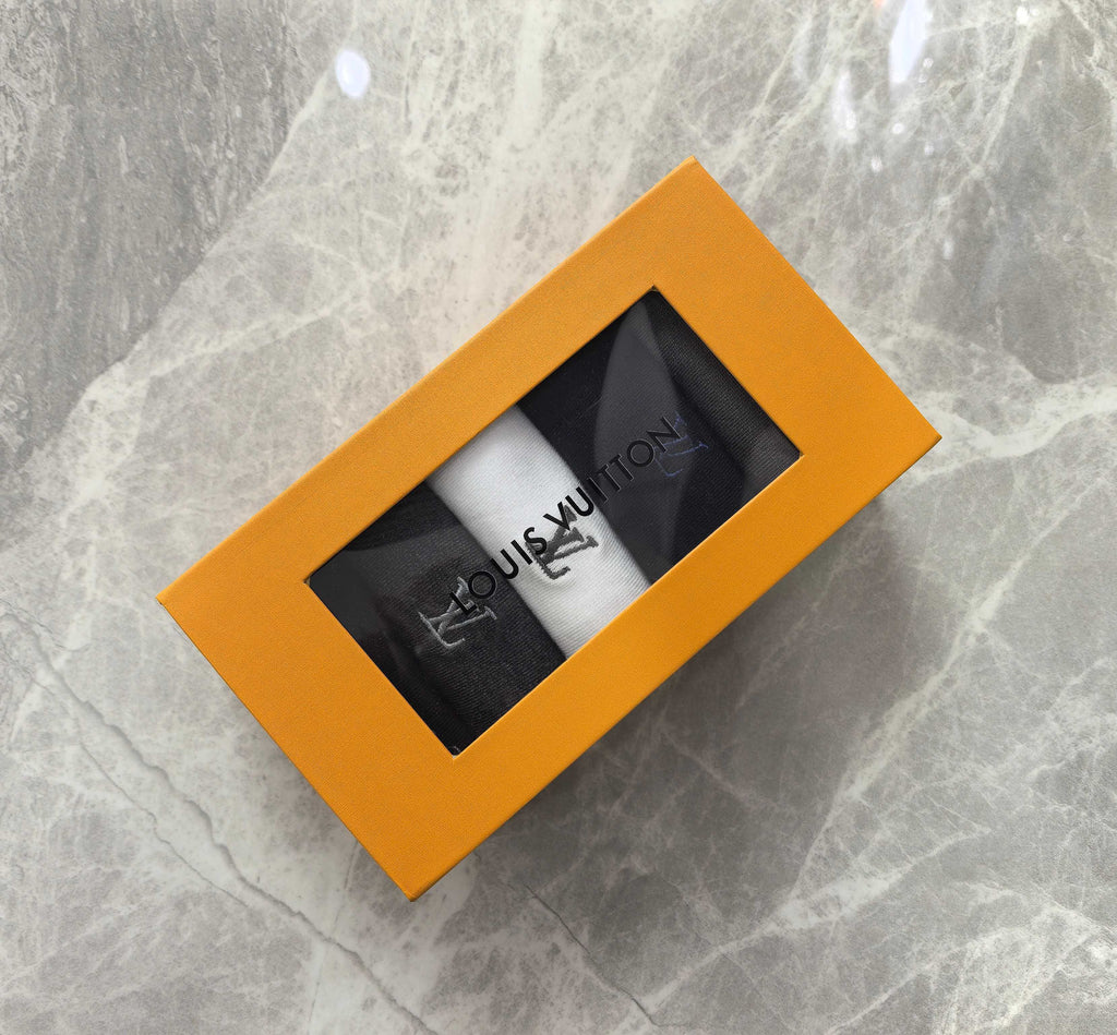 Louis Vuitton Small Initial Details Crew Socks - 5-Pair Set