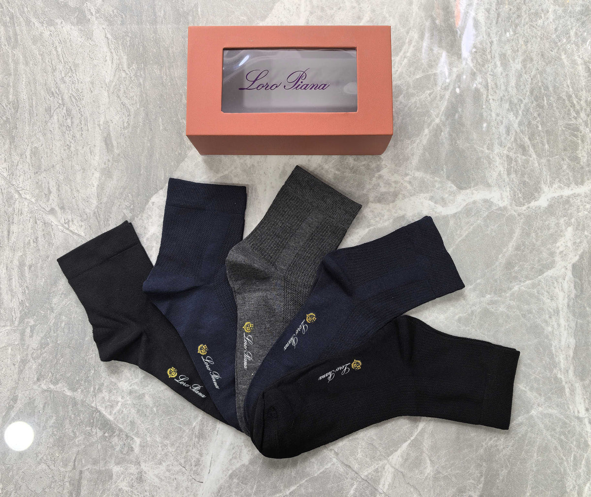 Unbranded Modal Blend Crew Socks - 5-Pair Set