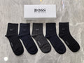 Boss Clean Logo Details Crew Socks - 5-Pair Set