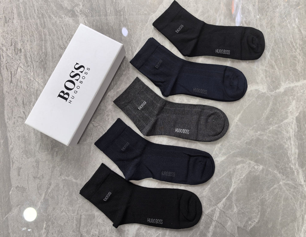 BOSS Business Mid-Calf Socks - 5-Pair Box