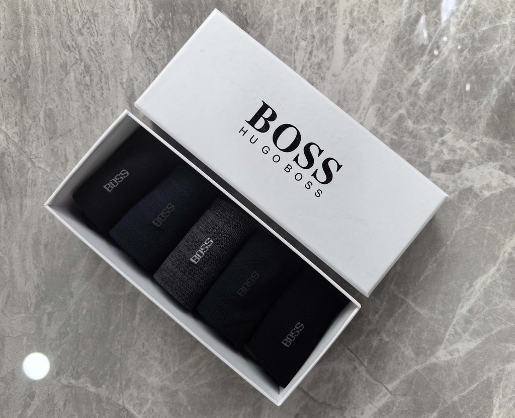 BOSS Business Mid-Calf Socks - 5-Pair Box