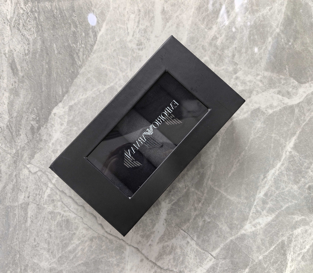 Emporio Armani Modal Eagle Motifs Crew Socks - 5-Pair Set
