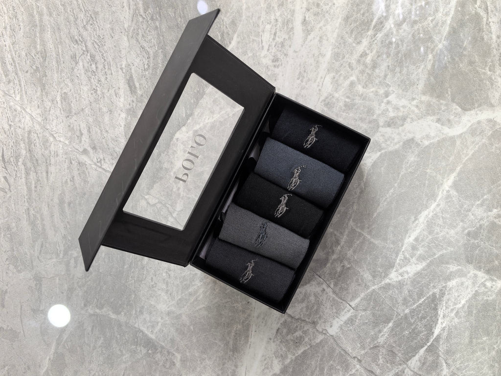 Polo Modal Blend Crew Socks - 5-Pair Set