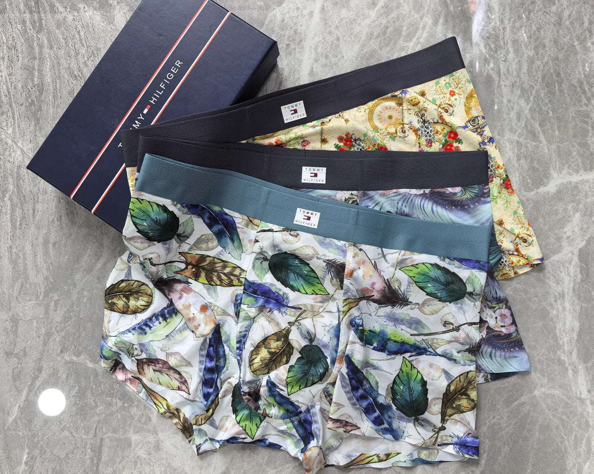 Tommy Hilfiger Contrast Waistbands Men's Boxer Briefs - 3-Piece Box