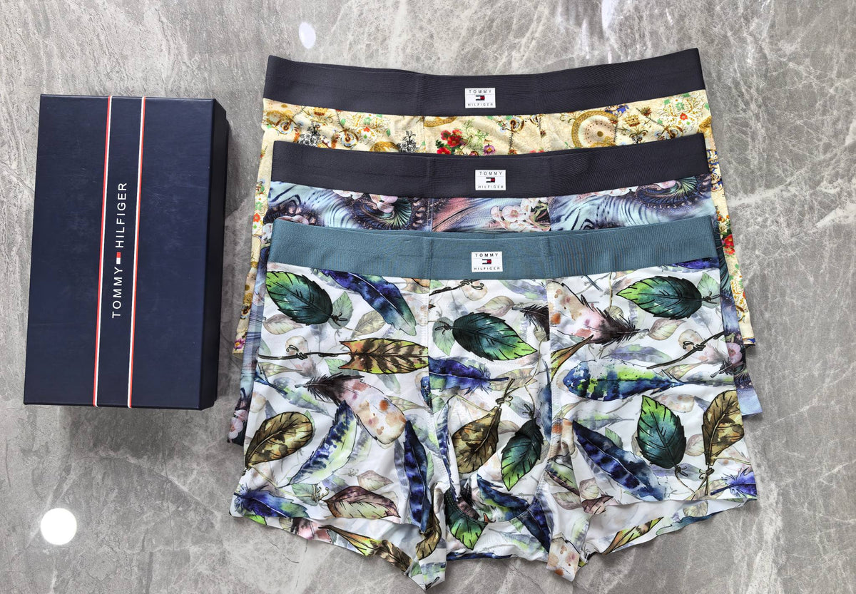 Tommy Hilfiger Contrast Waistbands Men's Boxer Briefs - 3-Piece Box