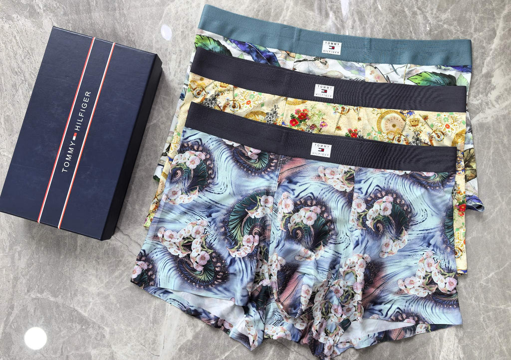 Tommy Hilfiger Contrast Waistbands Men's Boxer Briefs - 3-Piece Box