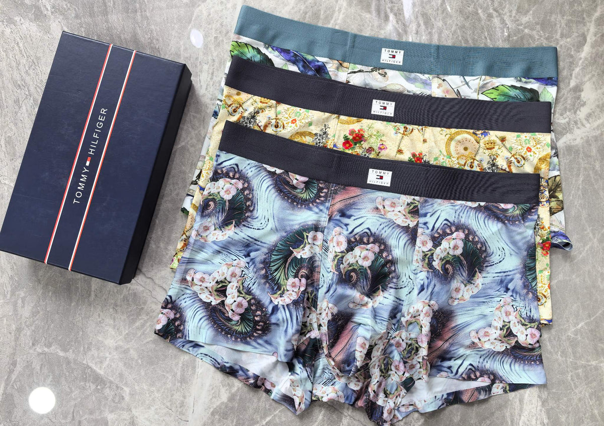 Tommy Hilfiger Contrast Waistbands Men's Boxer Briefs - 3-Piece Box
