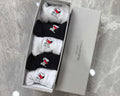 Thom Browne Cotton Small Red-Blue Stripe Details Ankle Socks - 5-Pair Set