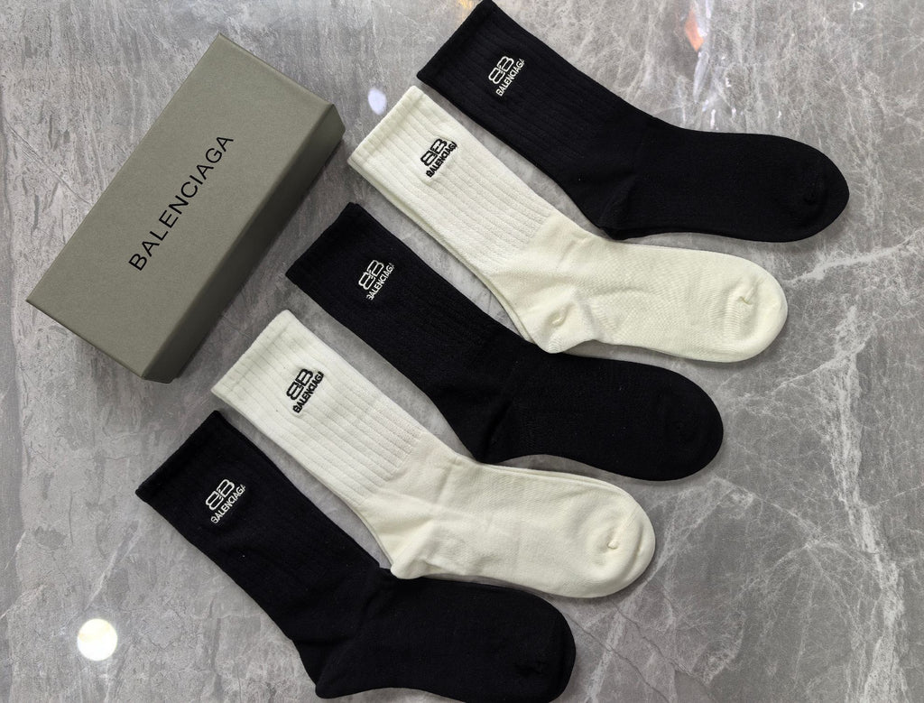 Unbranded Cotton Crew Socks - 5-Pair Set