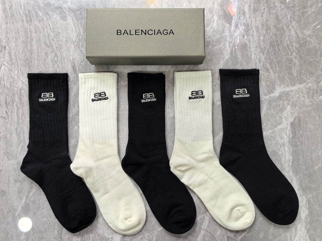 Unbranded Cotton Crew Socks - 5-Pair Set
