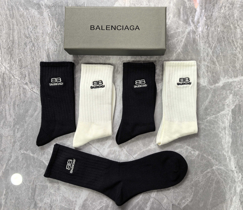 Unbranded Cotton Crew Socks - 5-Pair Set