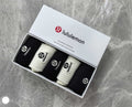 Lululemon Cotton Small Circular Emblems Crew Socks - 5-Pair Set
