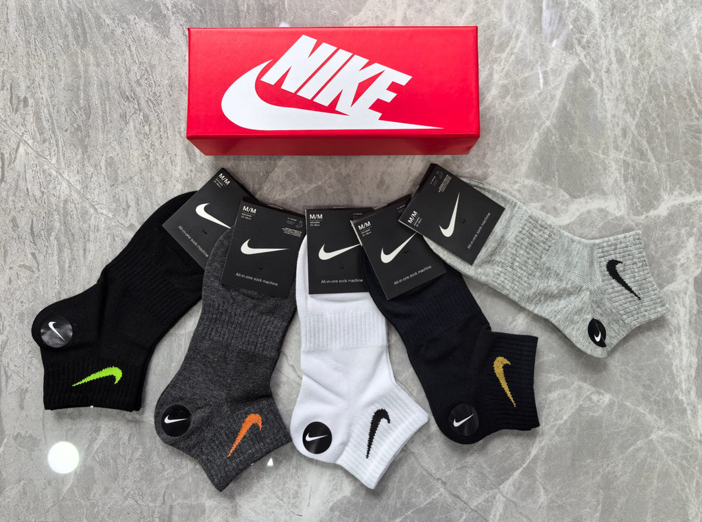 Nike Cotton No-Show Socks - 5-Pair Set