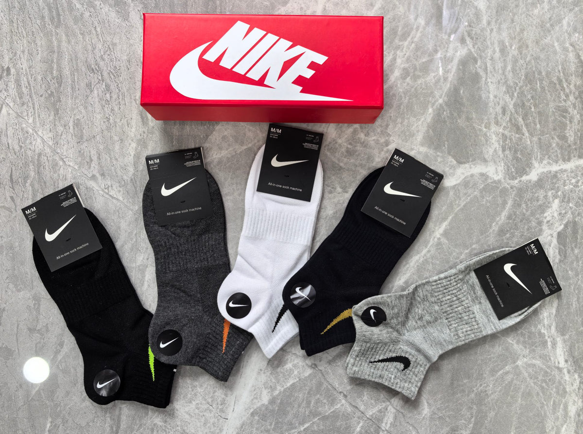 Nike Cotton No-Show Socks - 5-Pair Set
