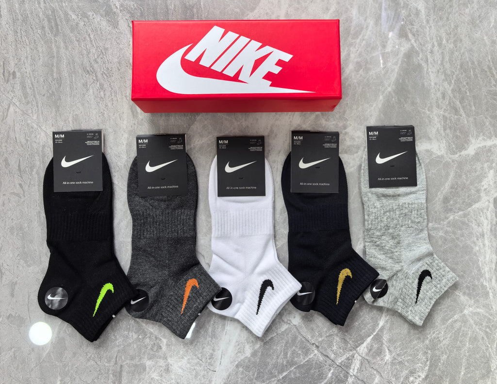 Nike Cotton No-Show Socks - 5-Pair Set