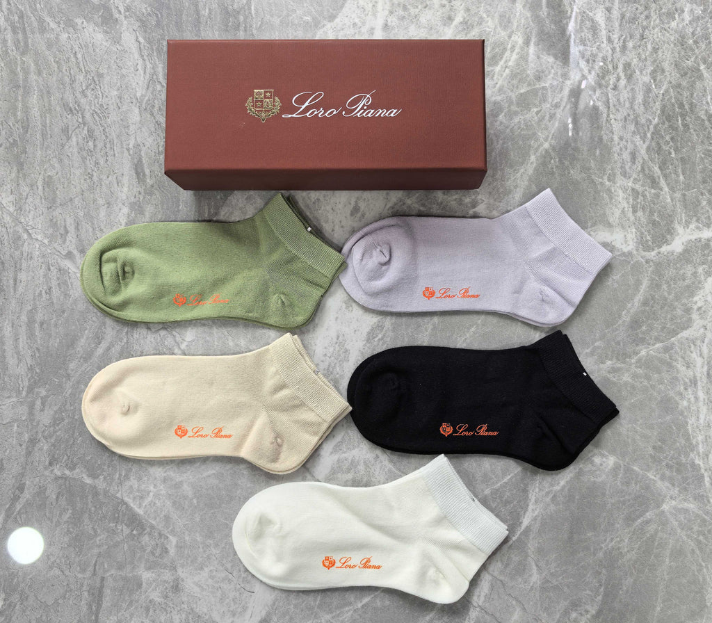 LP Combed Cotton No-Show Socks - 5-Pair Set