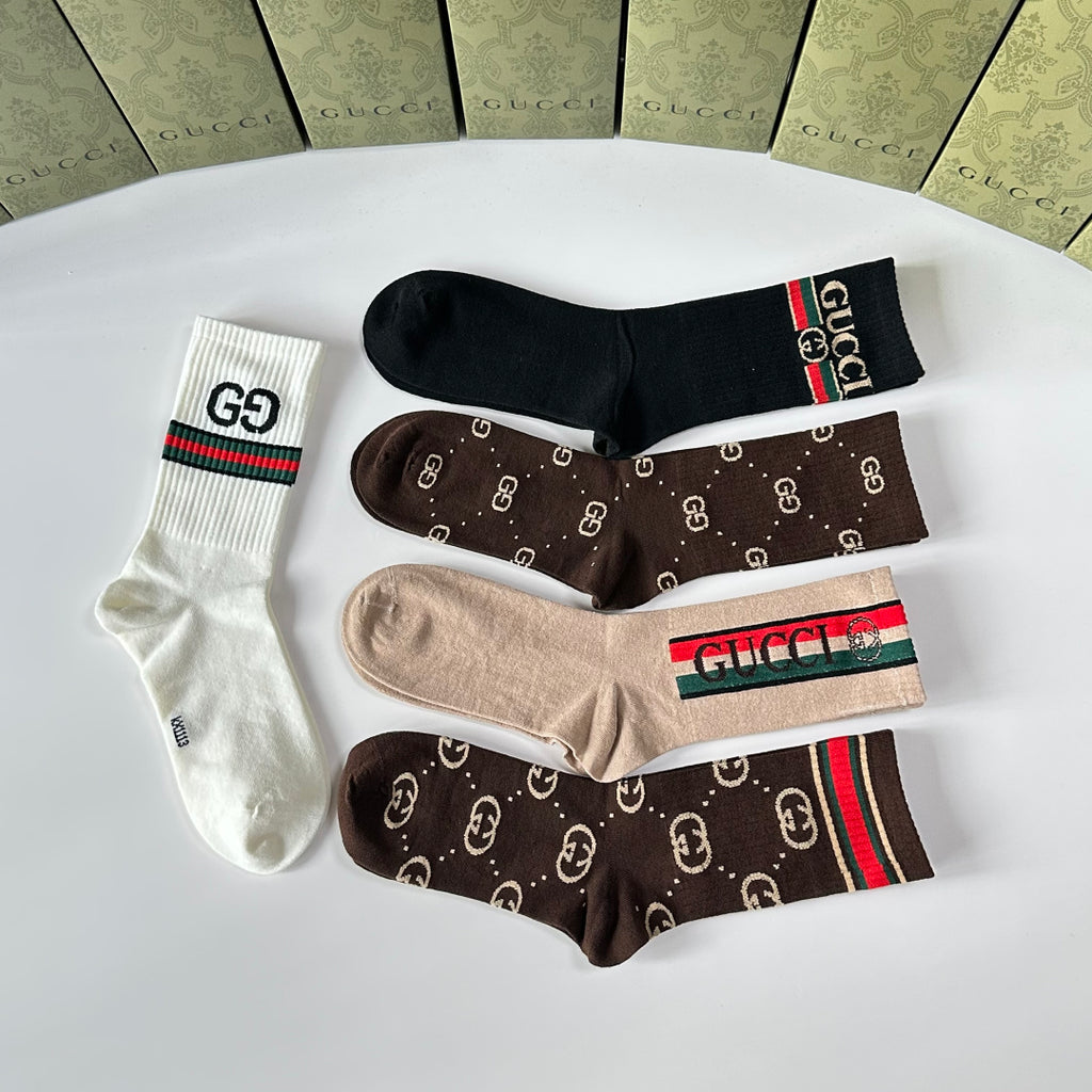 Gucci Crew Socks - 5-Pair Pack