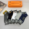 Louis Vuitton Cotton Short Socks - 5-Pair Pack