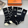 Hermes Crew Socks - 5-Pair Pack