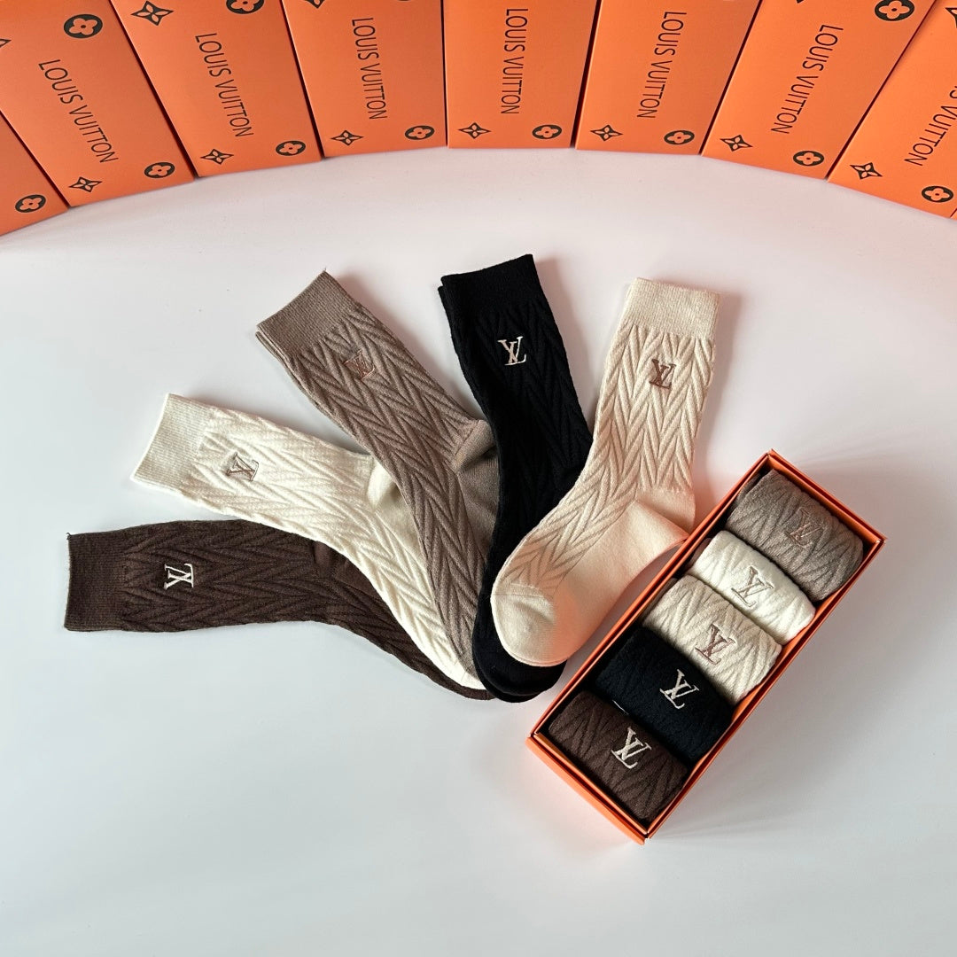 Louis Vuitton Crew Socks - 5-Pair Pack