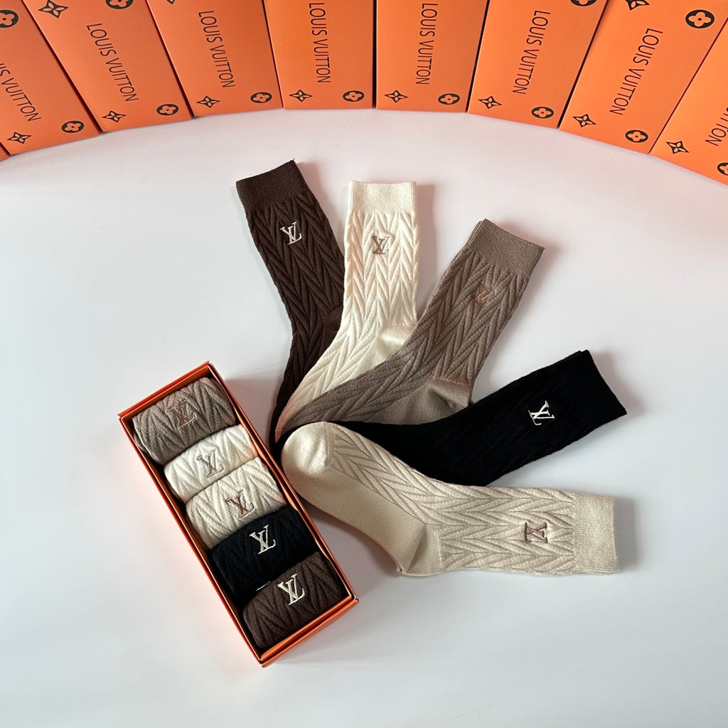 Louis Vuitton Crew Socks - 5-Pair Pack