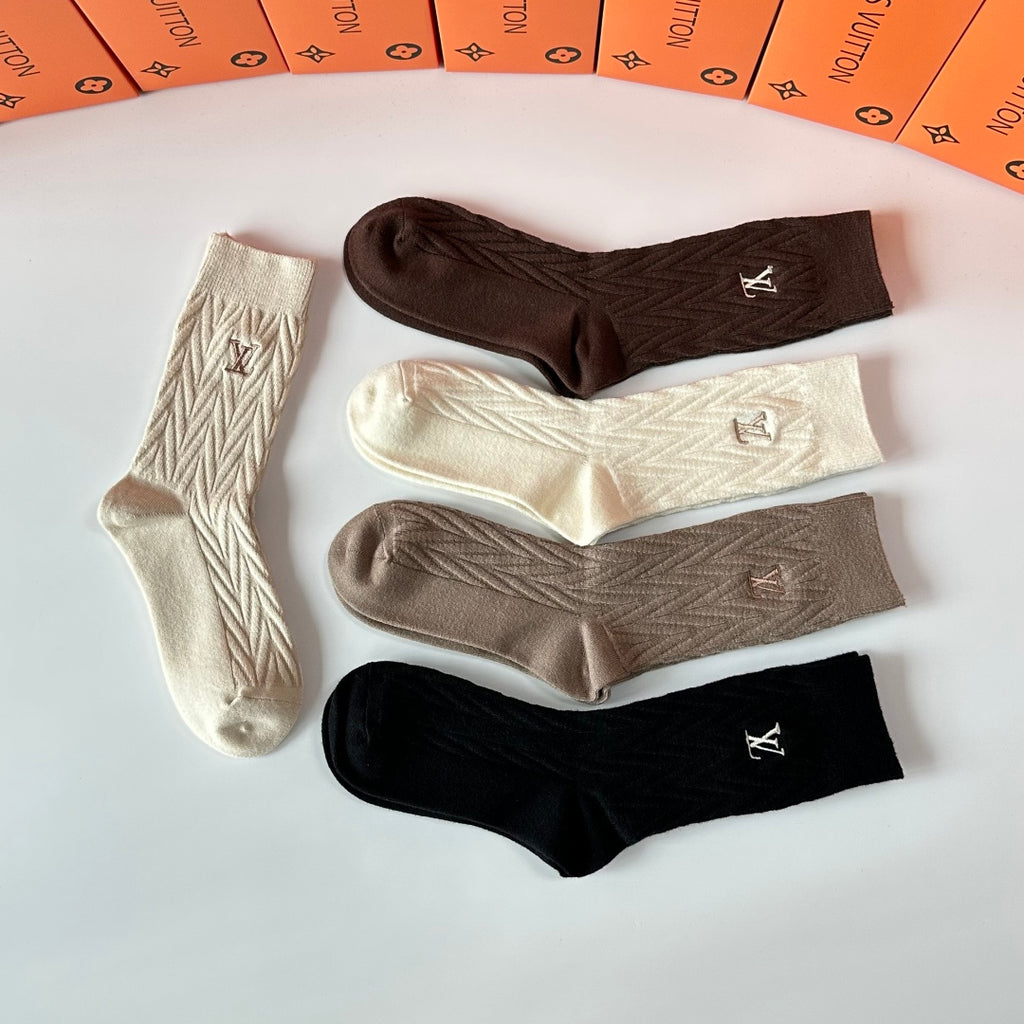 Louis Vuitton Crew Socks - 5-Pair Pack