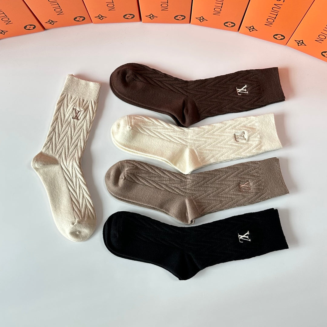 Louis Vuitton Crew Socks - 5-Pair Pack