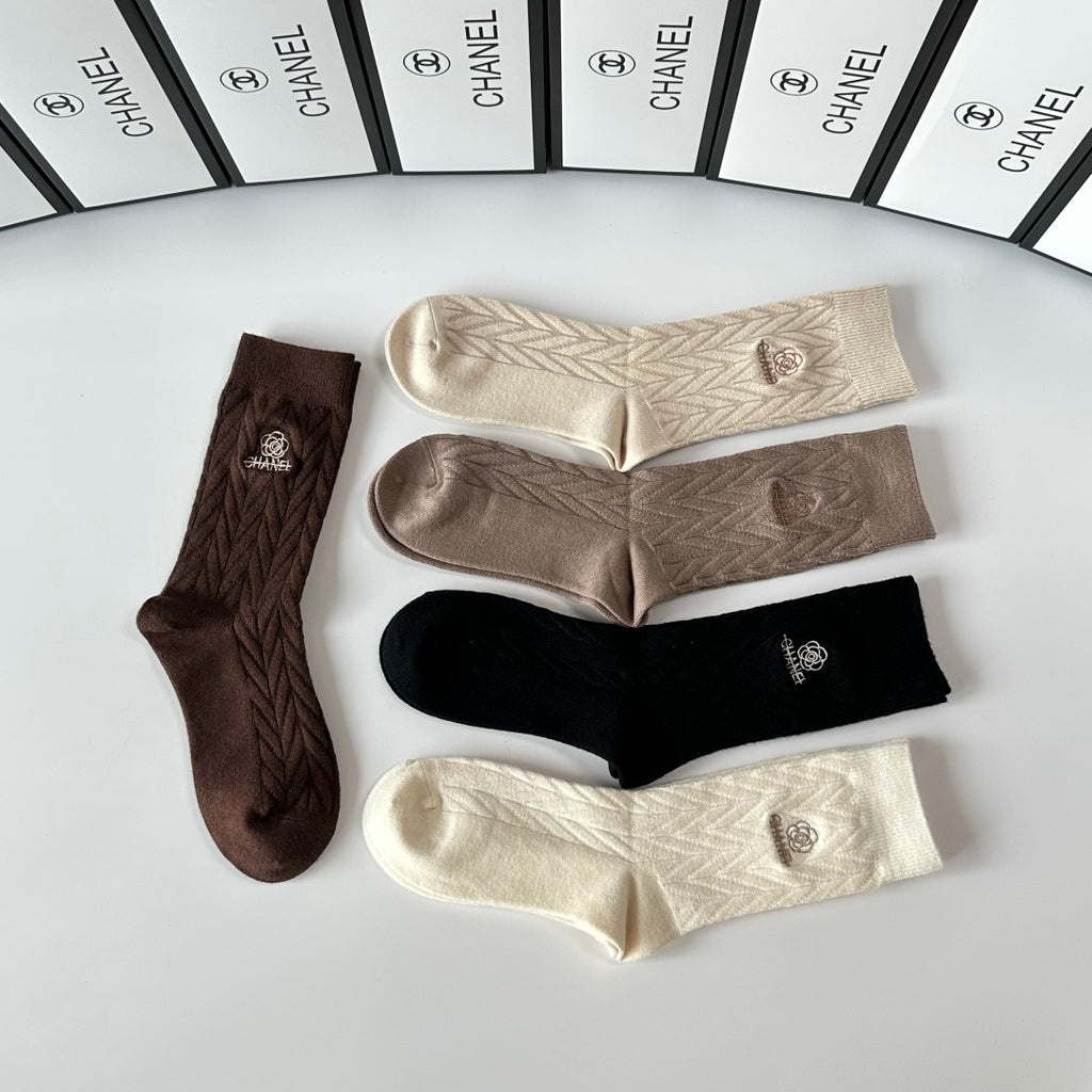 Chanel Crew Socks - 5-Pair Pack