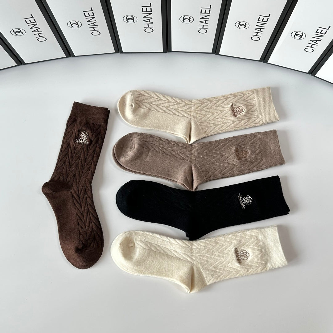 Chanel Crew Socks - 5-Pair Pack