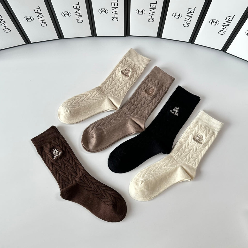 Chanel Crew Socks - 5-Pair Pack