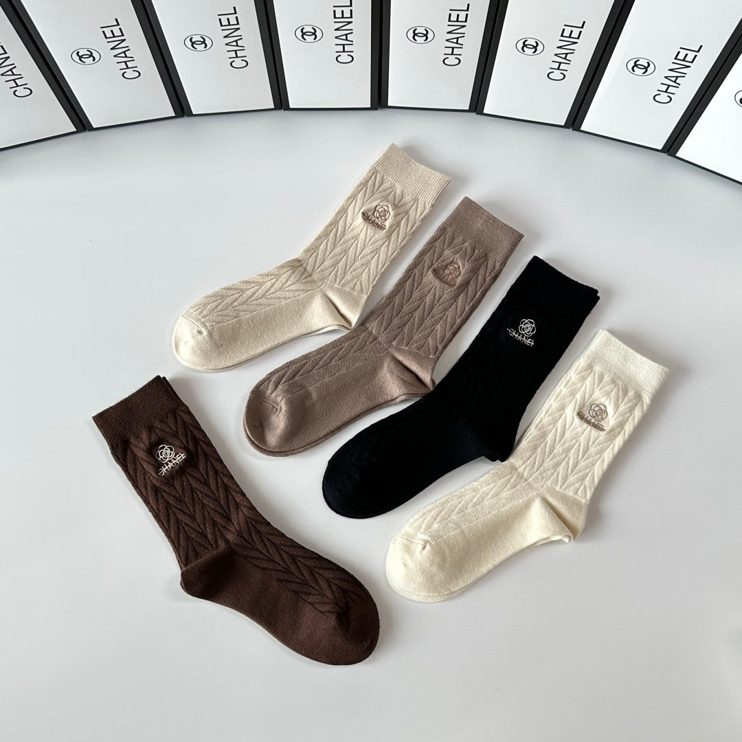Chanel Crew Socks - 5-Pair Pack