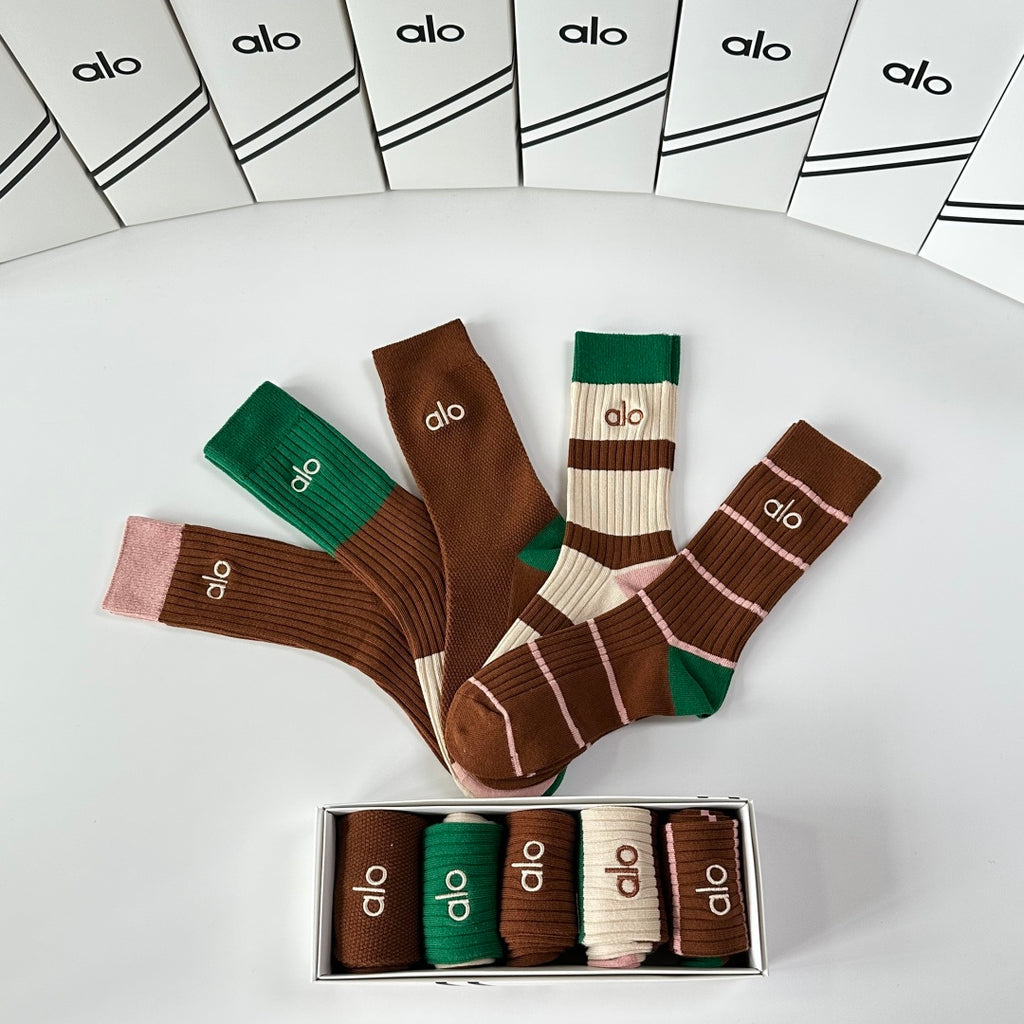 Alo Crew Socks - 5-Pair Pack